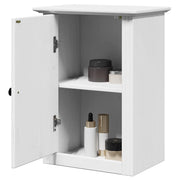 vidaXL Badkamerwandkast BODO 44x30x60 cm wit en bruin - Aashly