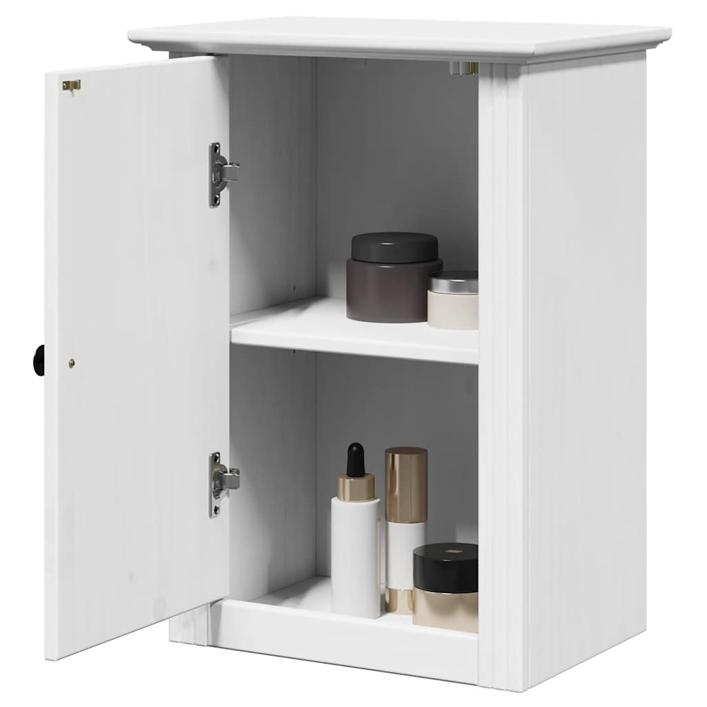 vidaXL Badkamerwandkast BODO 44x30x60 cm wit en bruin - Aashly