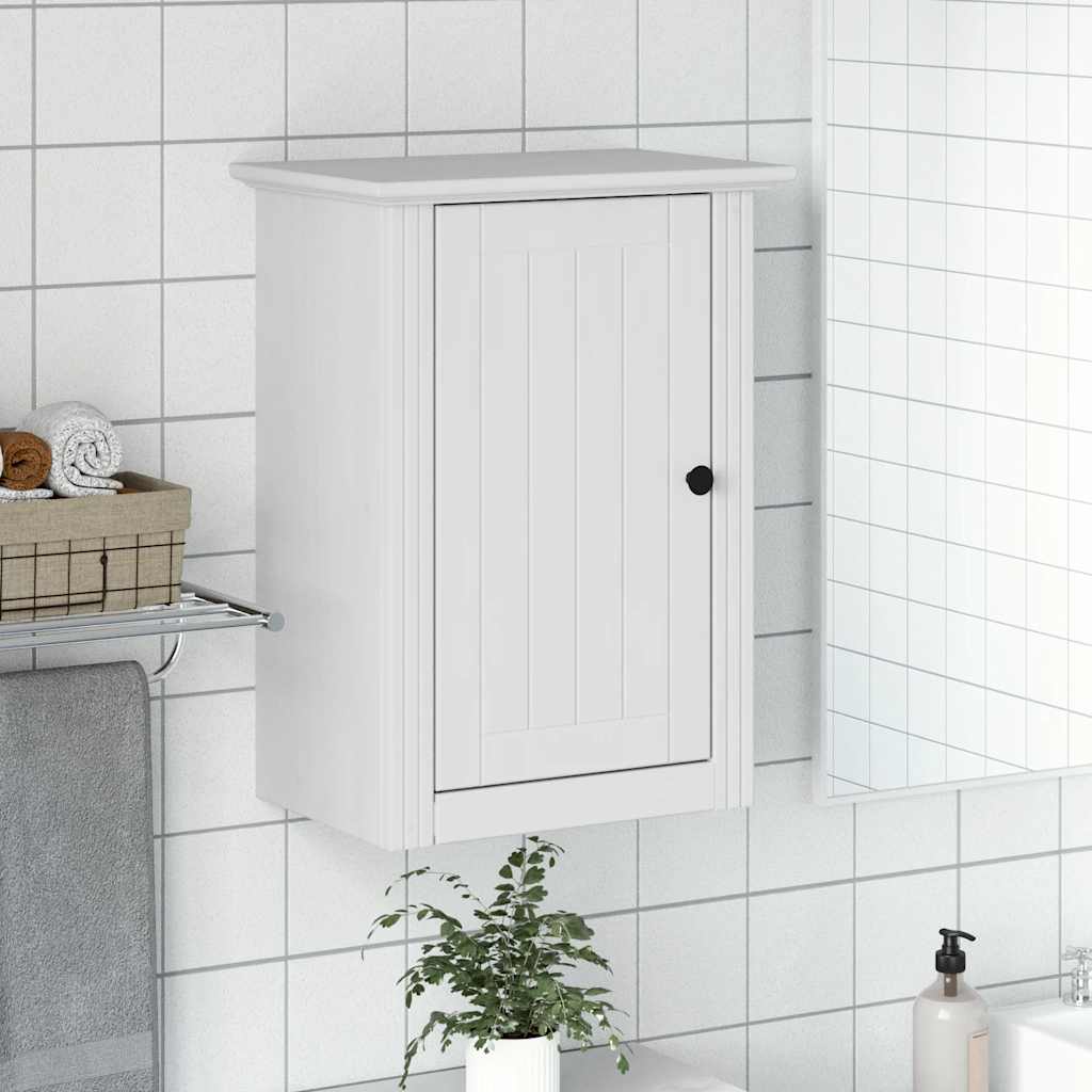 vidaXL Badkamerwandkast BODO 44x30x60 cm wit en bruin - Aashly