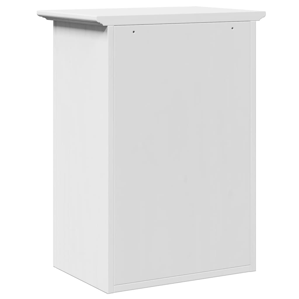 vidaXL Badkamerwandkast BODO 44x30x60 cm wit en bruin - Aashly