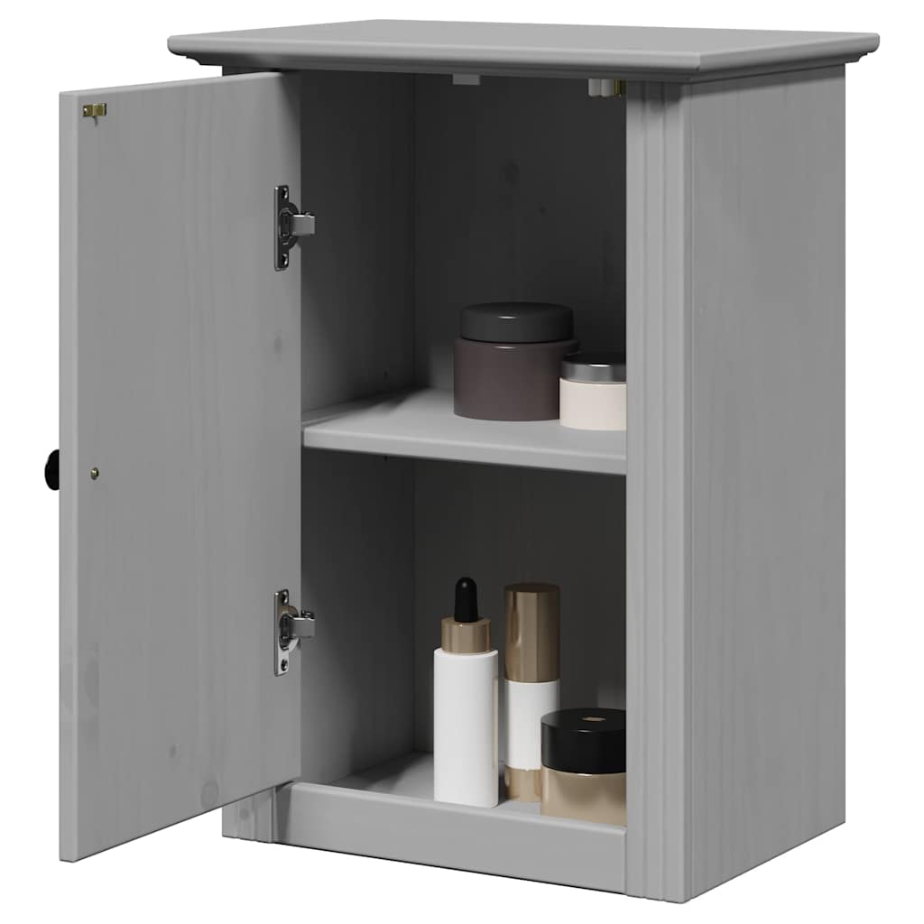 vidaXL Badkamerwandkast BODO 44x30x60 cm wit en bruin - Aashly