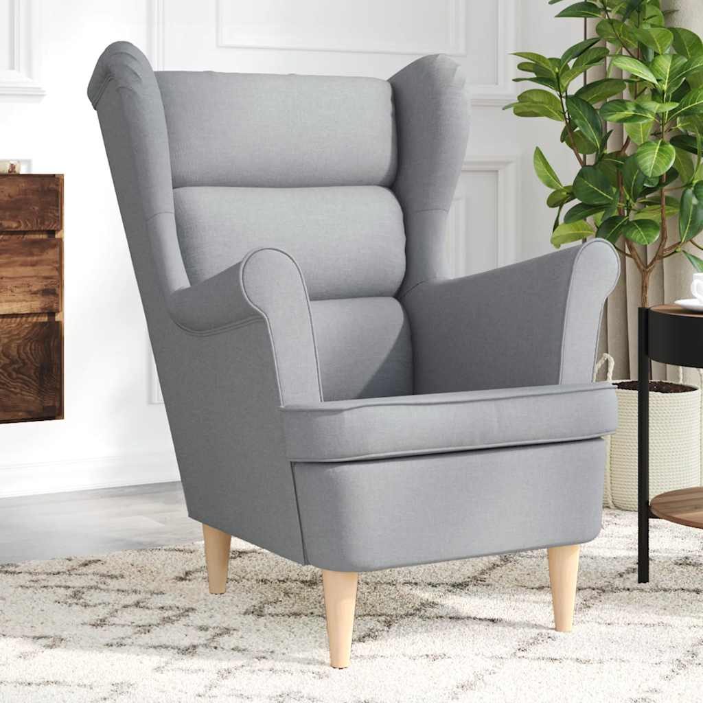 vidaXL Fauteuil 74x84x100 cm stof zwart - Aashly