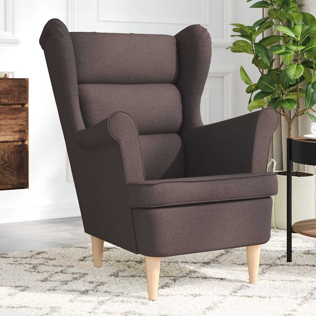 vidaXL Fauteuil 74x84x100 cm stof zwart - Aashly