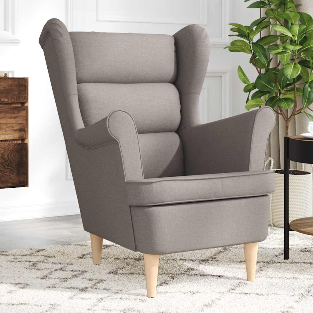 vidaXL Fauteuil 74x84x100 cm stof zwart - Aashly
