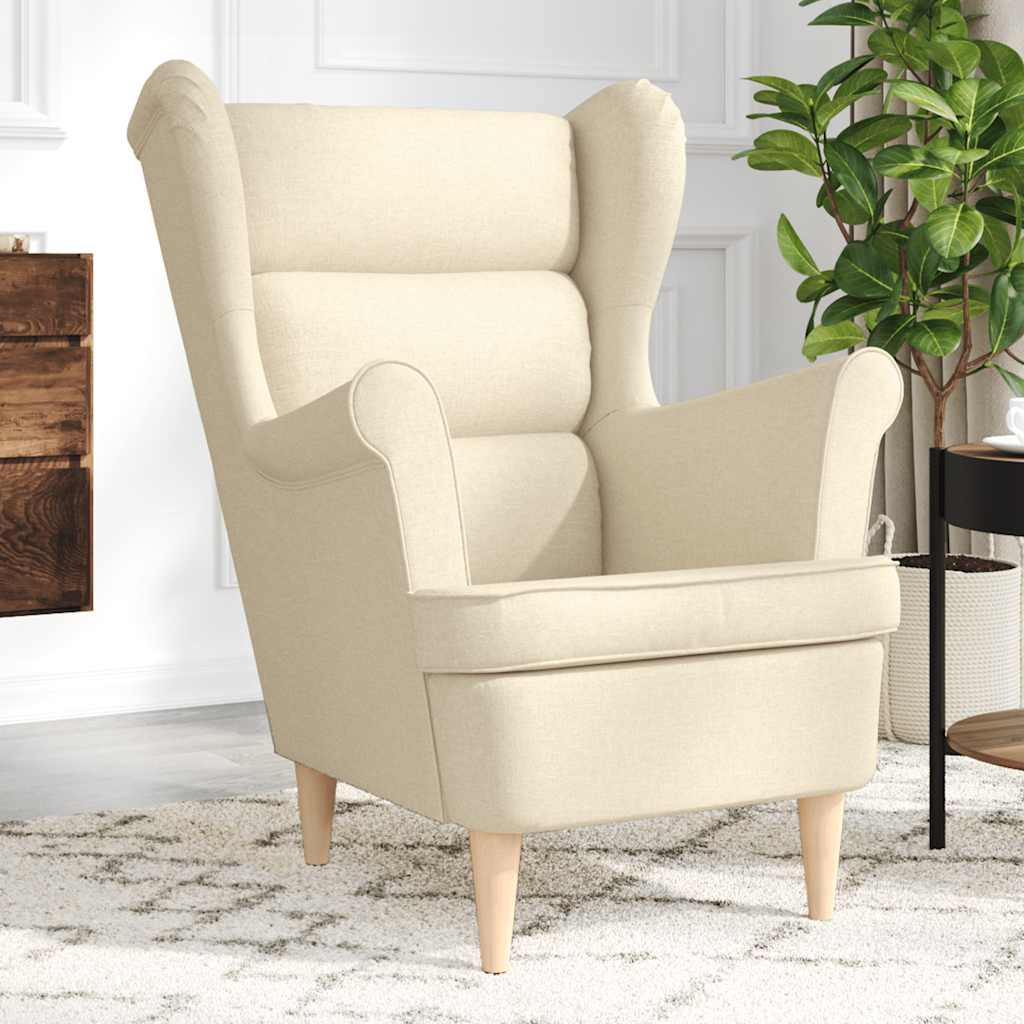 vidaXL Fauteuil 74x84x100 cm stof zwart - Aashly