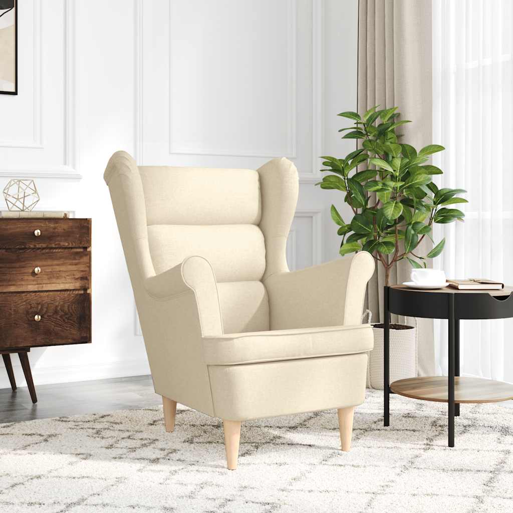 vidaXL Fauteuil 74x84x100 cm stof zwart - Aashly