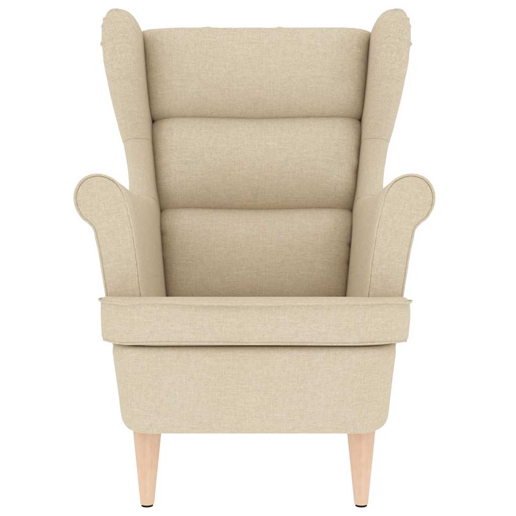 vidaXL Fauteuil 74x84x100 cm stof zwart - Aashly