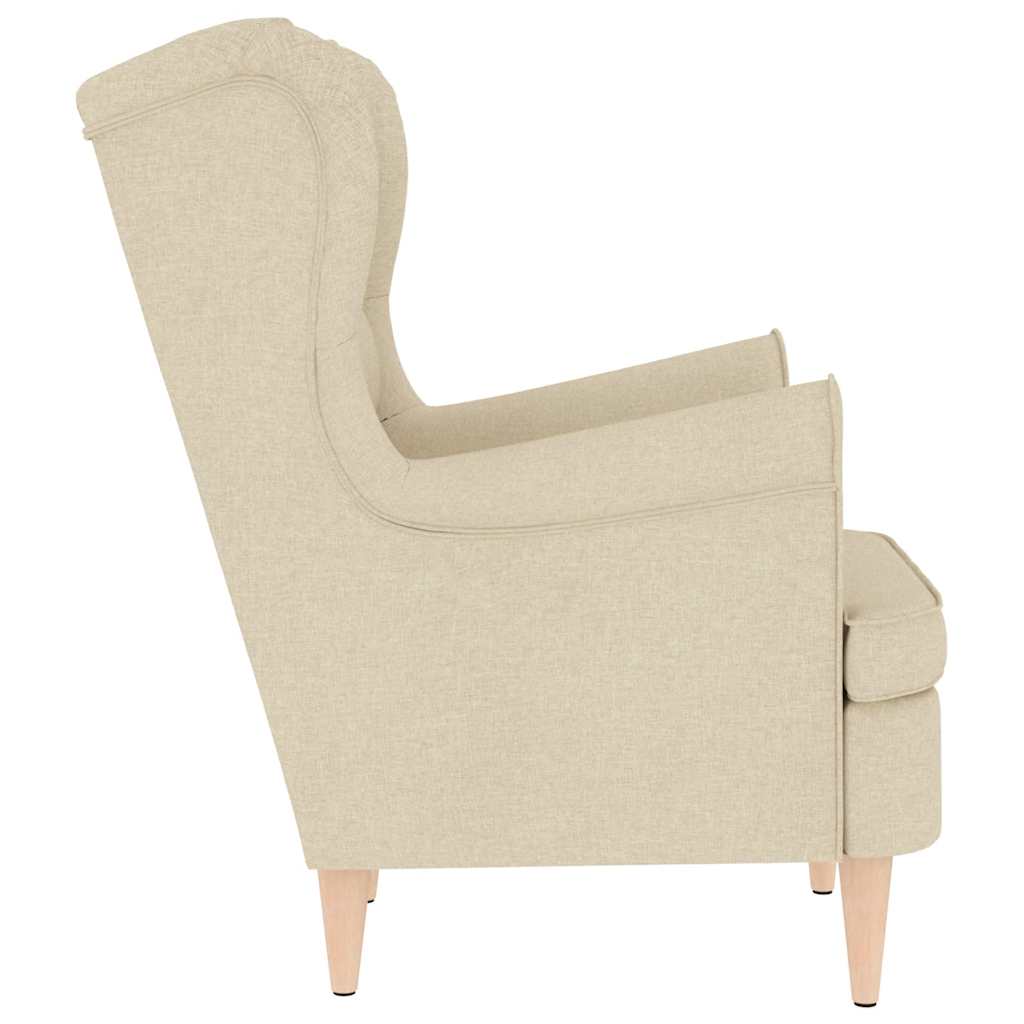 vidaXL Fauteuil 74x84x100 cm stof zwart - Aashly