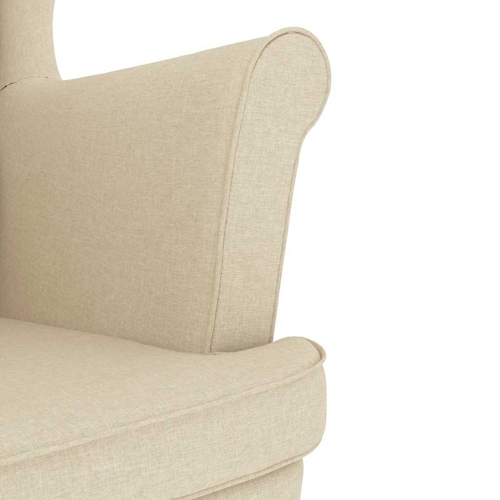 vidaXL Fauteuil 74x84x100 cm stof zwart - Aashly