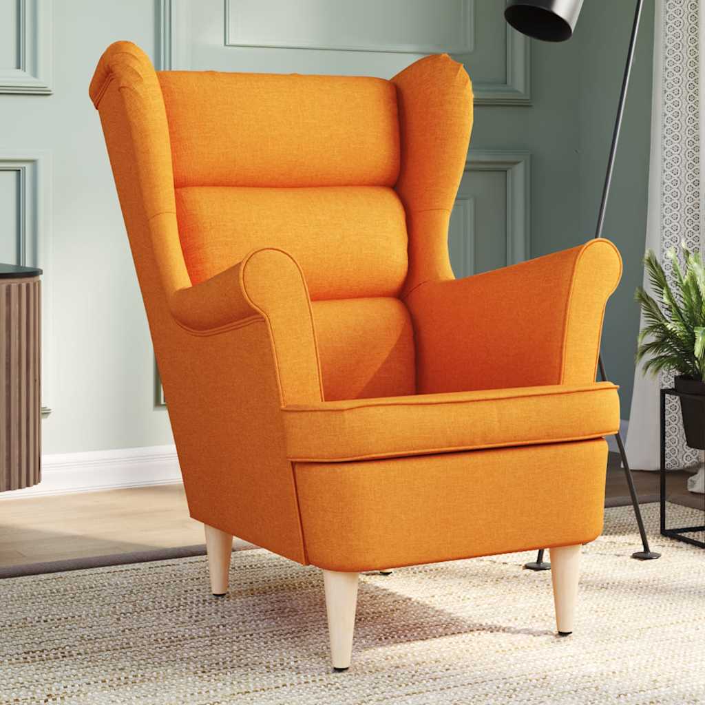 vidaXL Fauteuil 74x84x100 cm stof zwart - Aashly