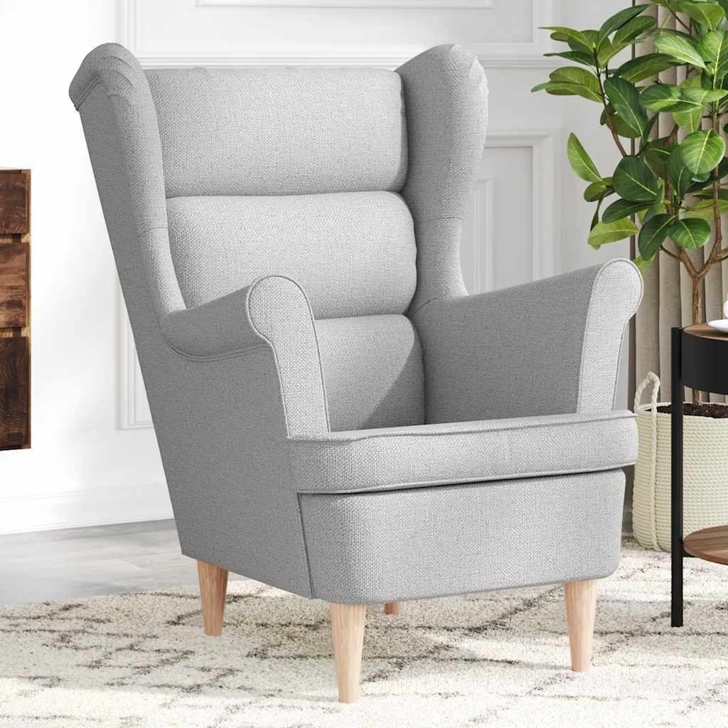 vidaXL Fauteuil 74x84x100 cm stof zwart - Aashly