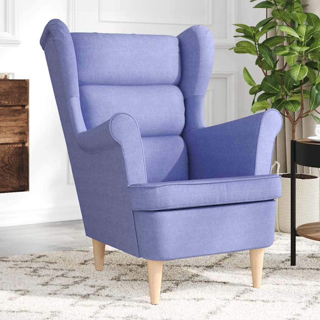 vidaXL Fauteuil 74x84x100 cm stof zwart - Aashly
