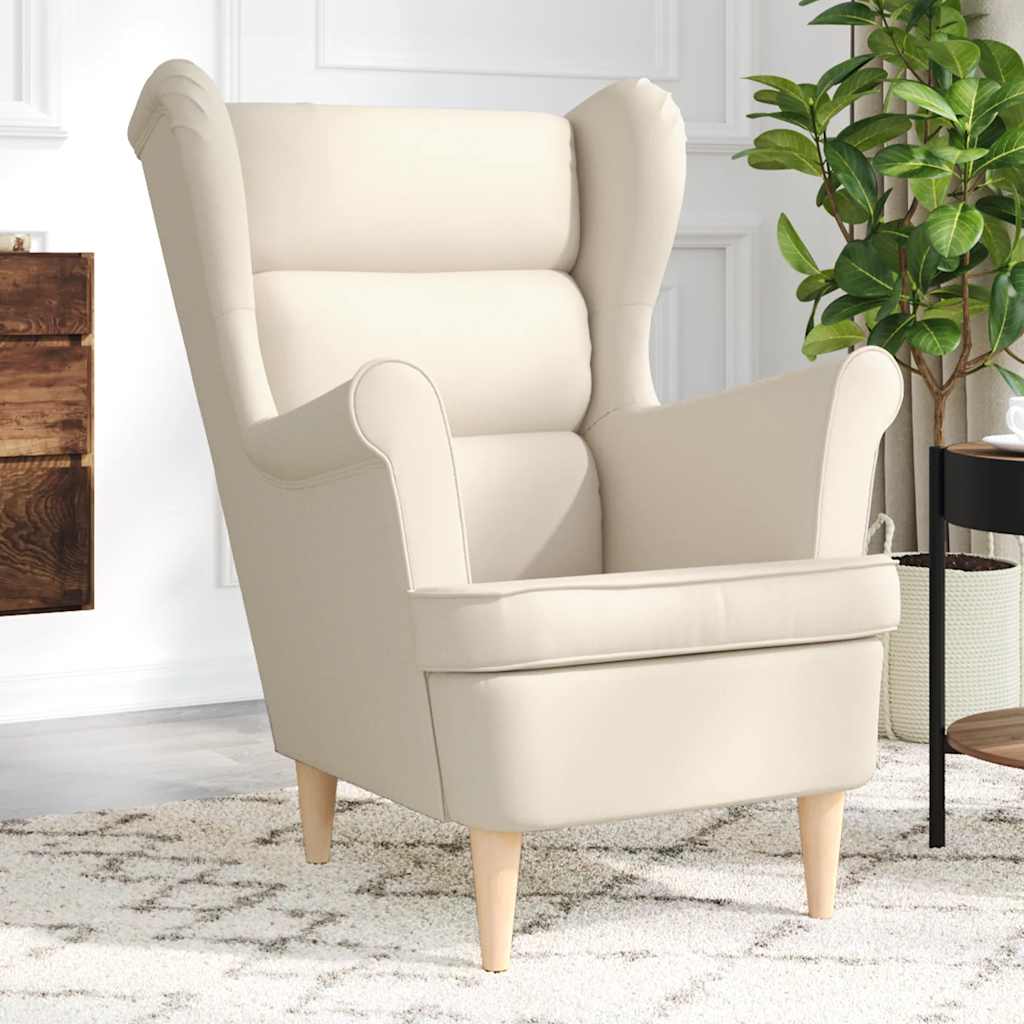 vidaXL Fauteuil 74x84x100 cm stof zwart - Aashly