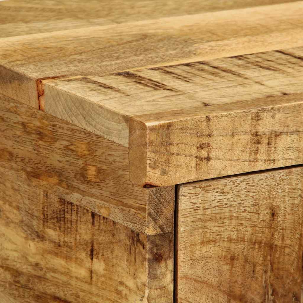 vidaXL Nachtkastje wandgemonteerd massief gerecycled hout - Aashly