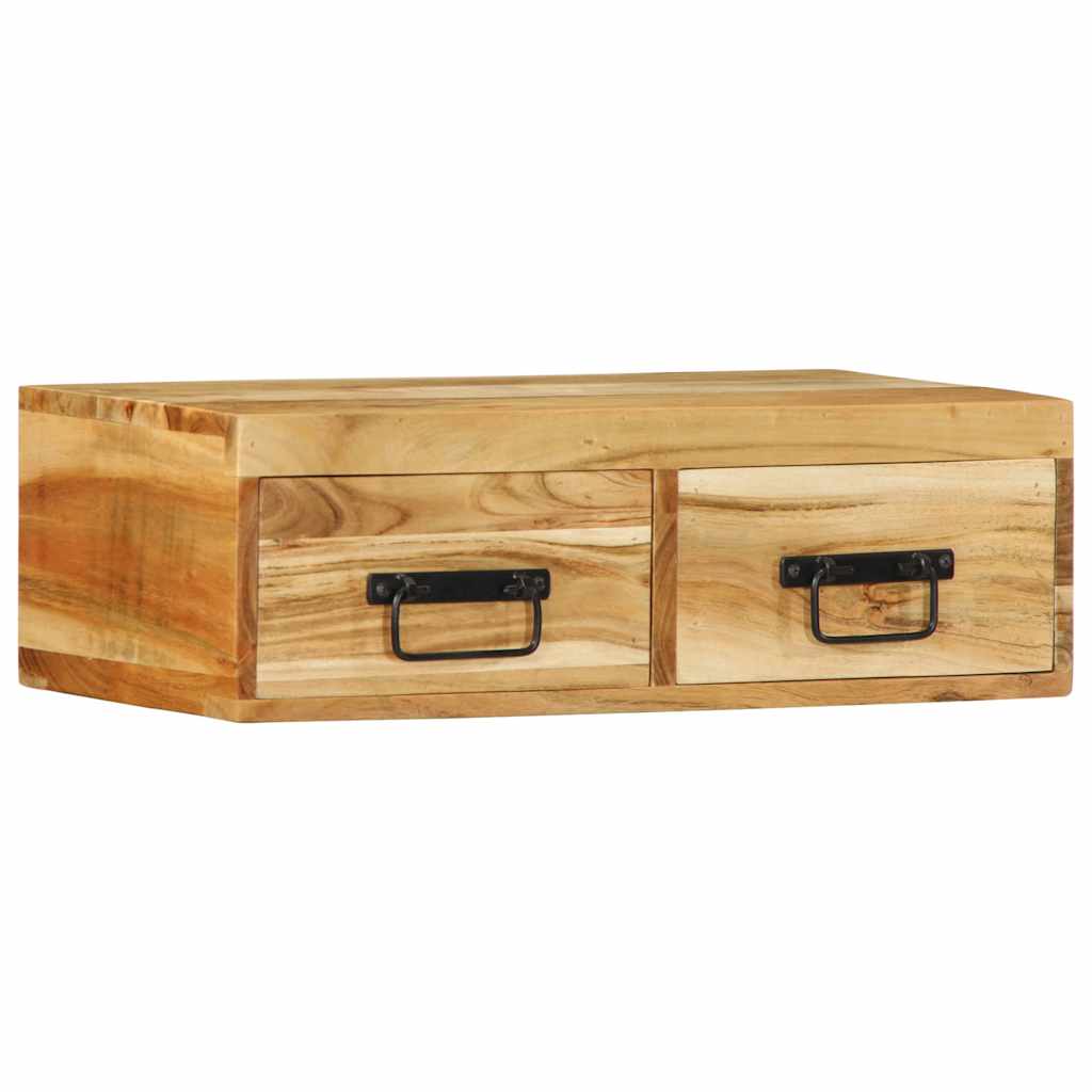 vidaXL Tv-meubel wandmontage 100x30x19 cm massief ruw mangohout - Aashly