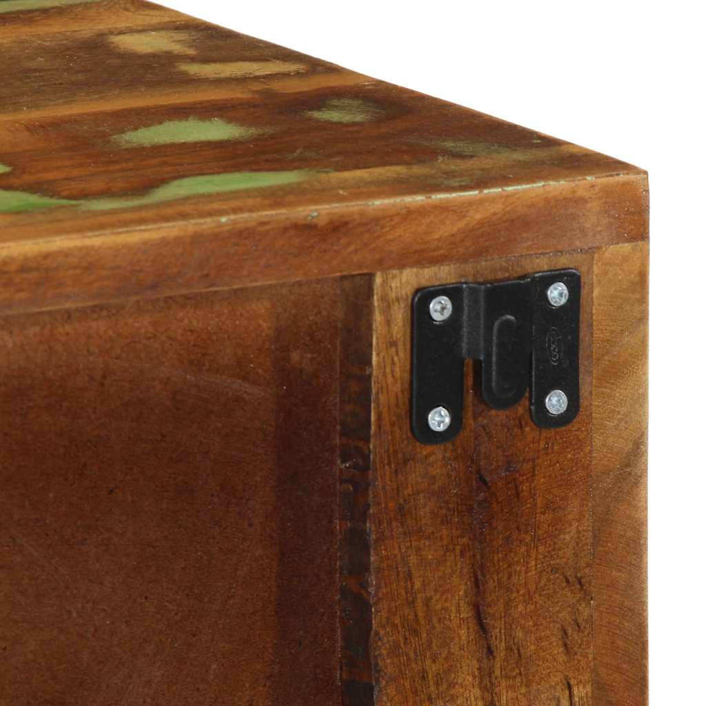 vidaXL Tv-meubel wandmontage 100x30x19 cm massief ruw mangohout - Aashly