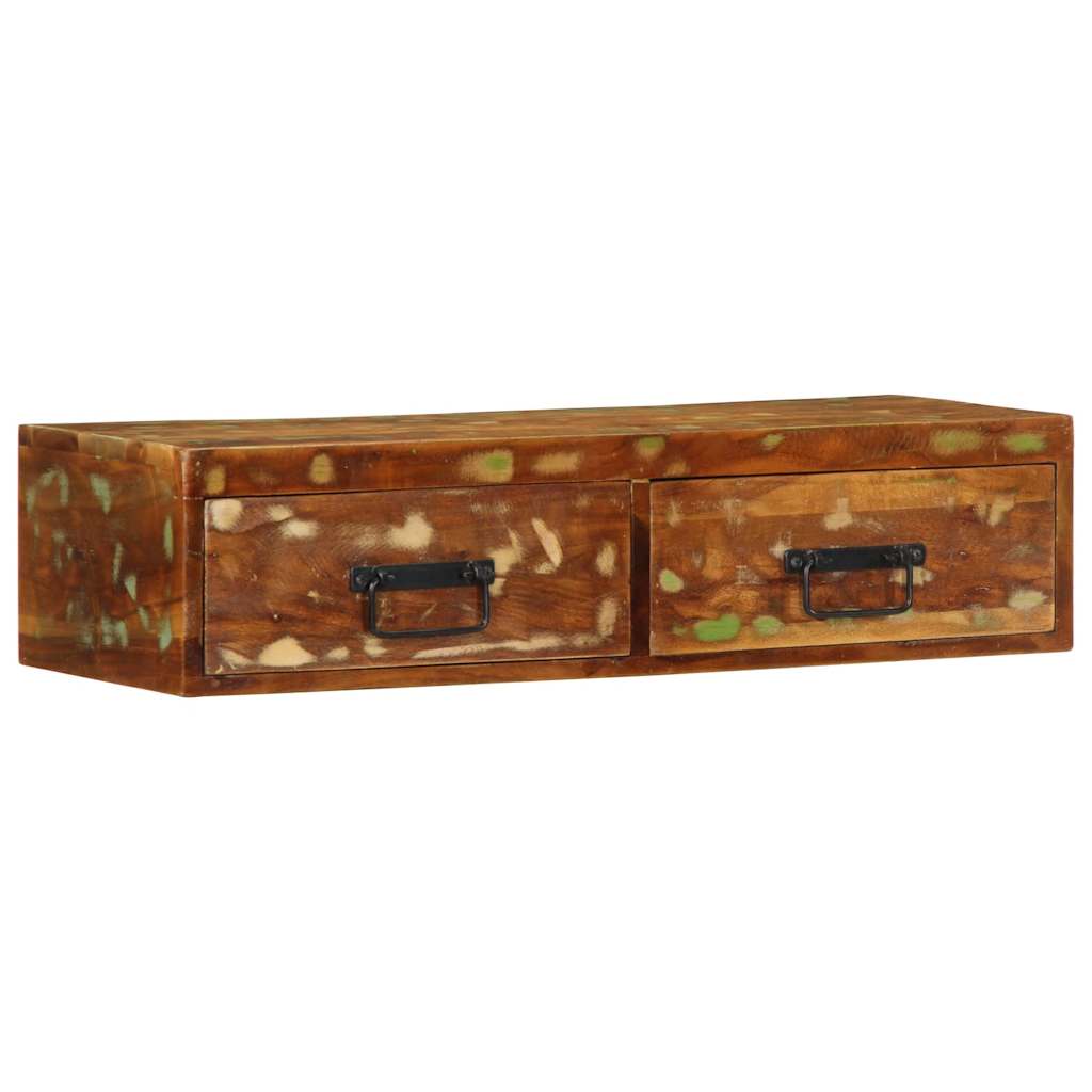 vidaXL Tv-meubel wandmontage 100x30x19 cm massief ruw mangohout - Aashly