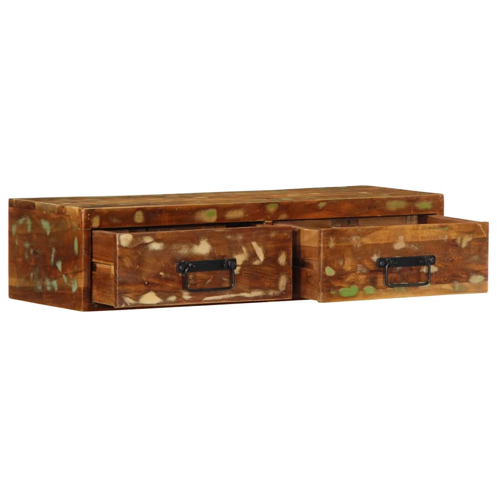 vidaXL Tv-meubel wandmontage 100x30x19 cm massief ruw mangohout - Aashly