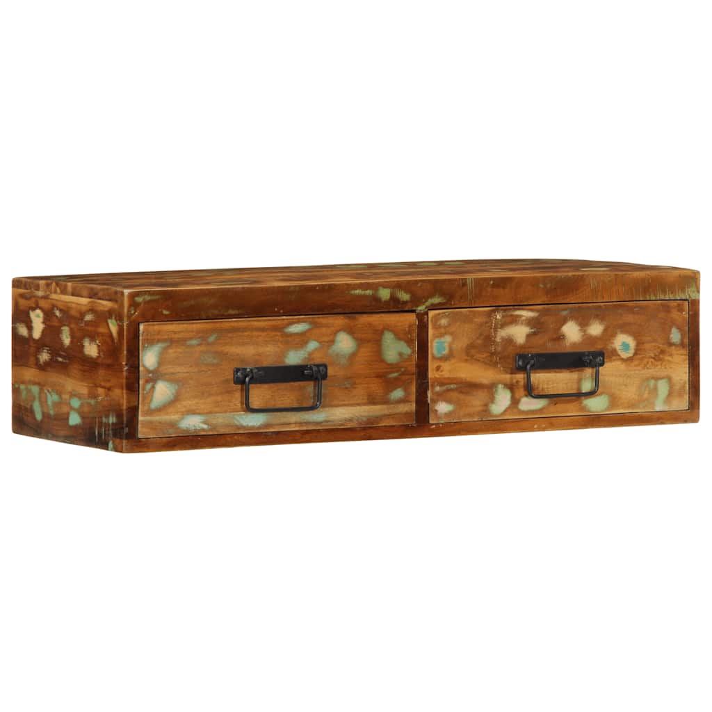 vidaXL Tv-meubel wandmontage 100x30x19 cm massief ruw mangohout - Aashly