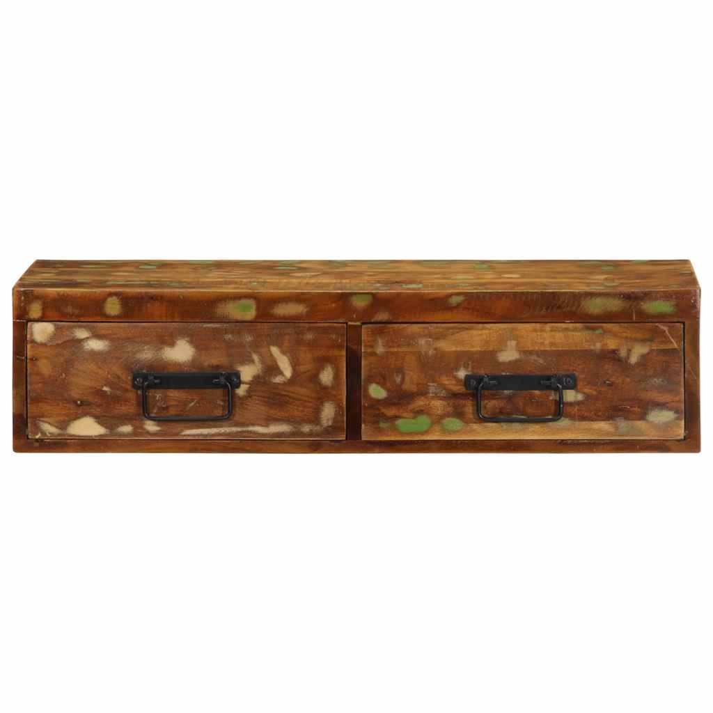 vidaXL Tv-meubel wandmontage 100x30x19 cm massief ruw mangohout - Aashly