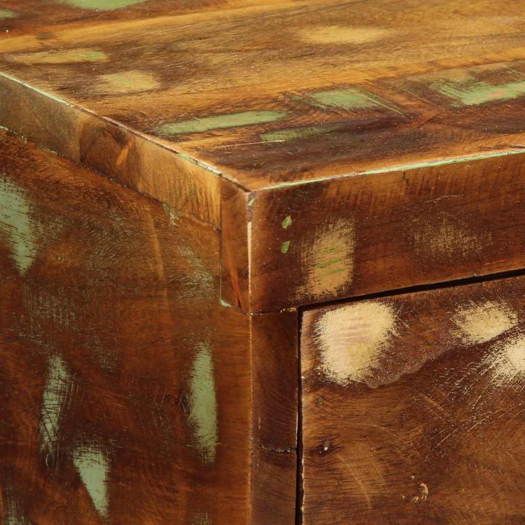 vidaXL Tv-meubel wandmontage 100x30x19 cm massief ruw mangohout - Aashly