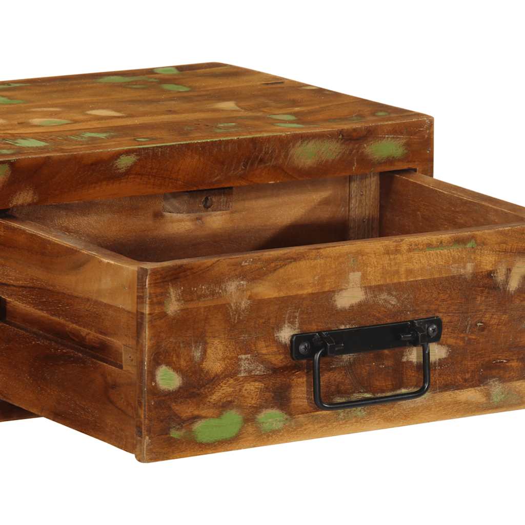 vidaXL Tv-meubel wandmontage 100x30x19 cm massief ruw mangohout - Aashly