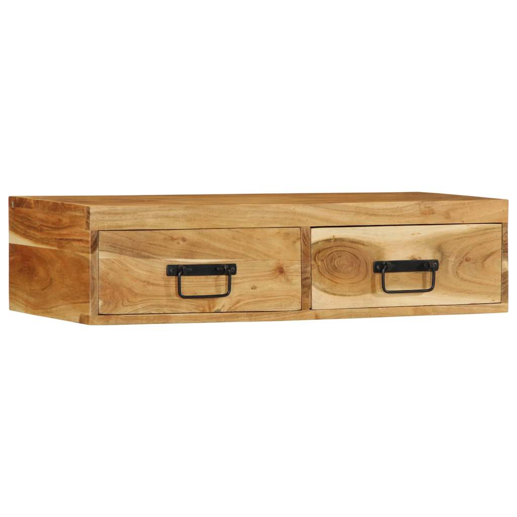 vidaXL Tv-meubel wandmontage 100x30x19 cm massief ruw mangohout - Aashly