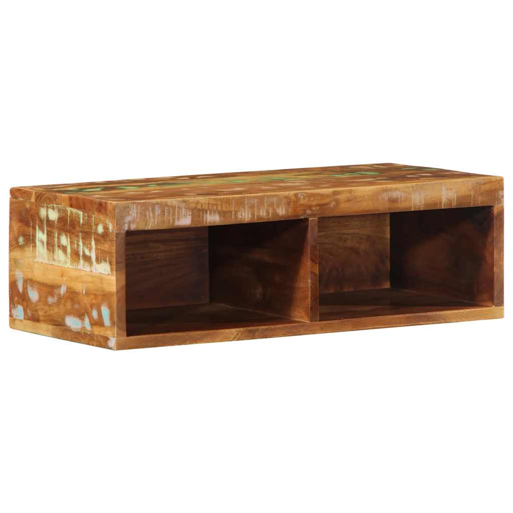vidaXL Tv-meubel wandmontage 100x30x19 cm massief ruw mangohout - Aashly