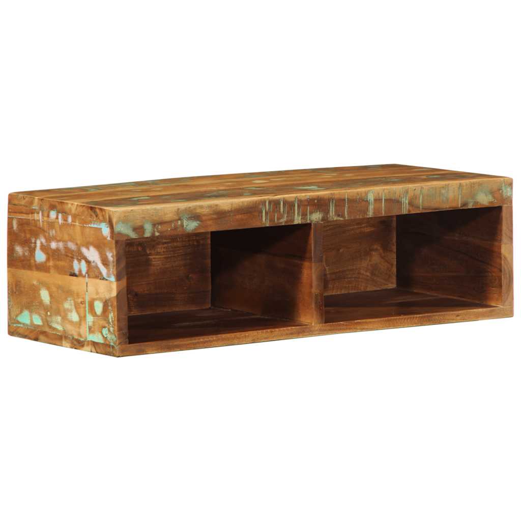 vidaXL Tv-meubel wandmontage 100x30x19 cm massief ruw mangohout - Aashly
