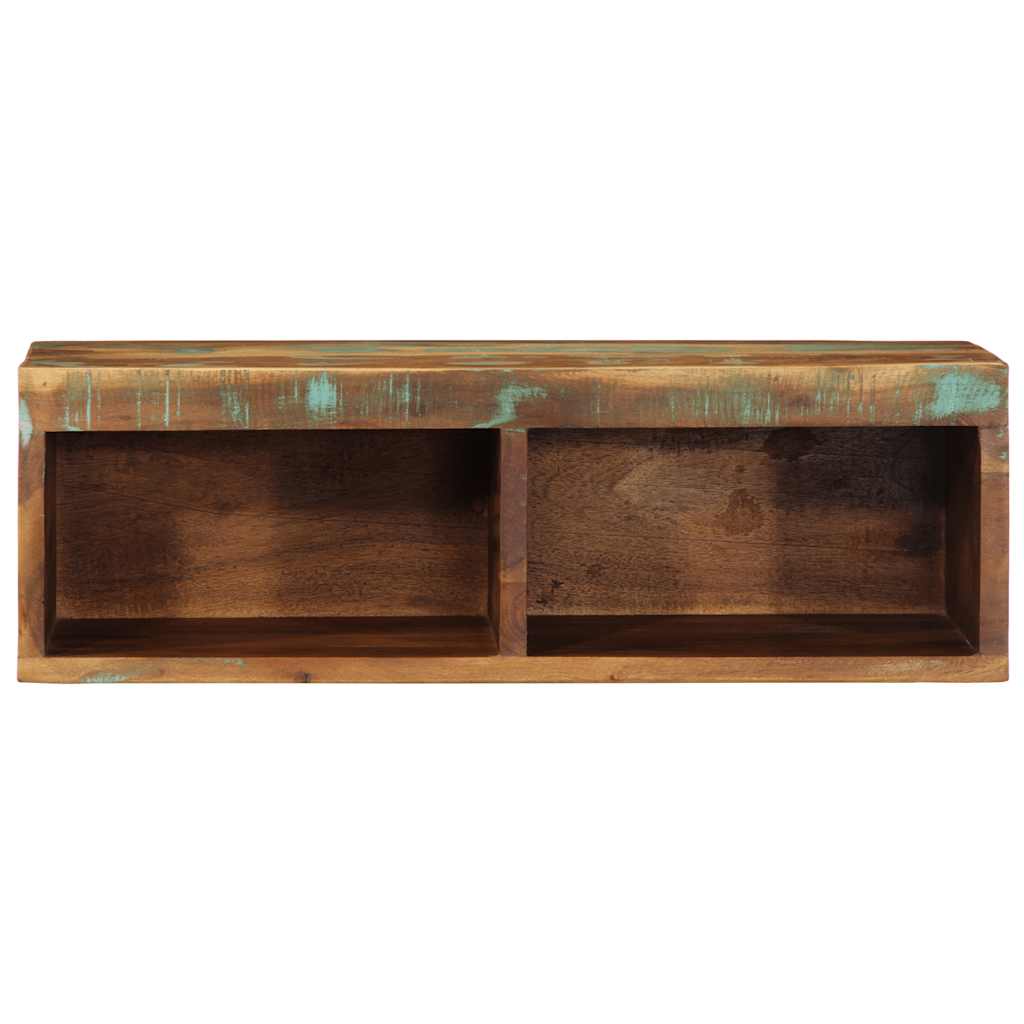 vidaXL Tv-meubel wandmontage 100x30x19 cm massief ruw mangohout - Aashly