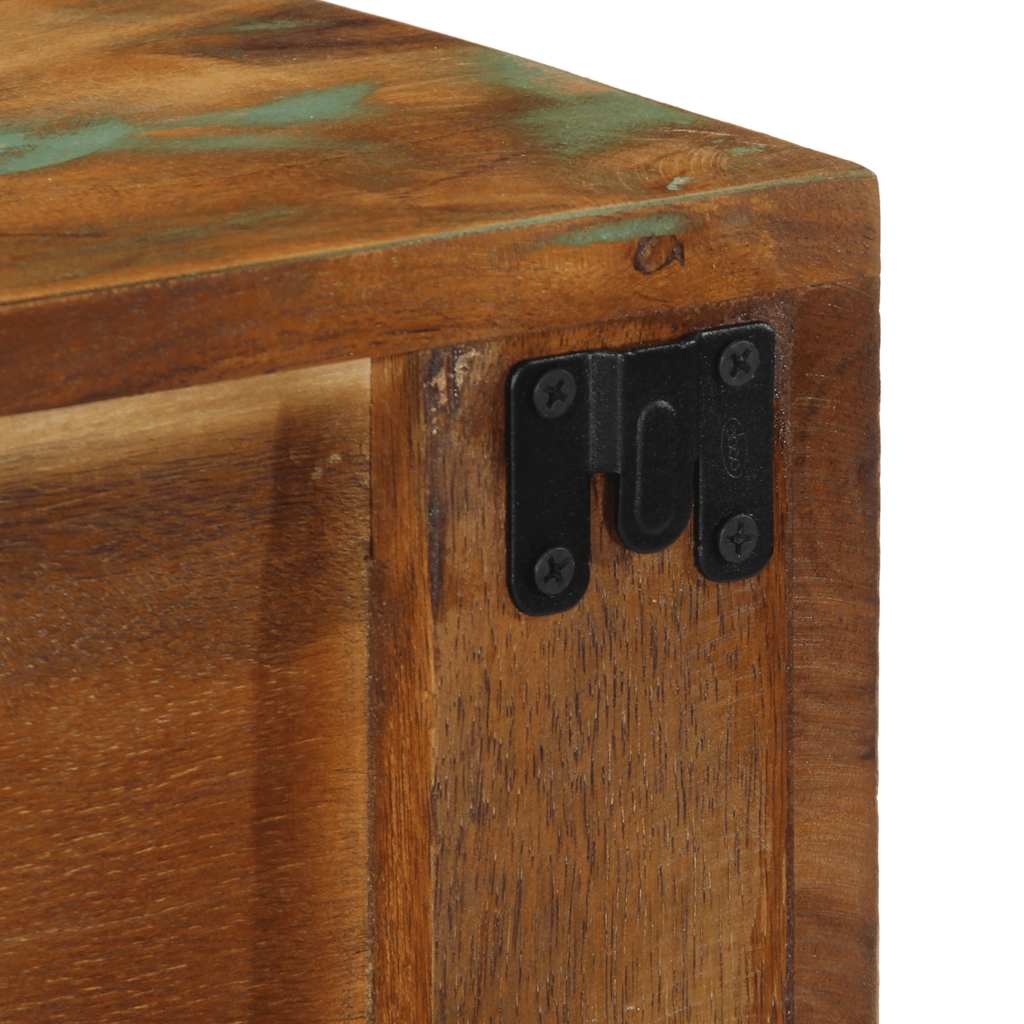vidaXL Tv-meubel wandmontage 100x30x19 cm massief ruw mangohout - Aashly