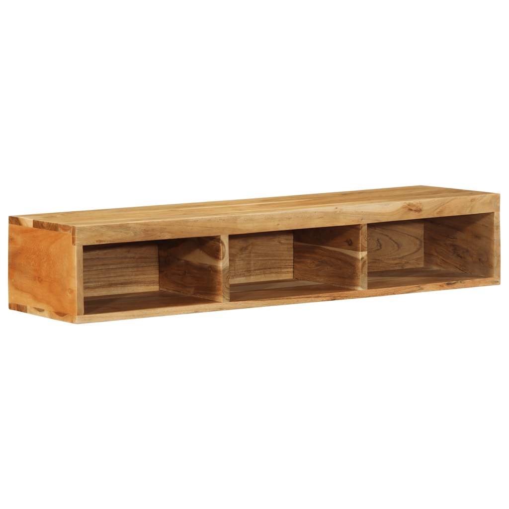 vidaXL Tv-meubel wandmontage 100x30x19 cm massief ruw mangohout - Aashly