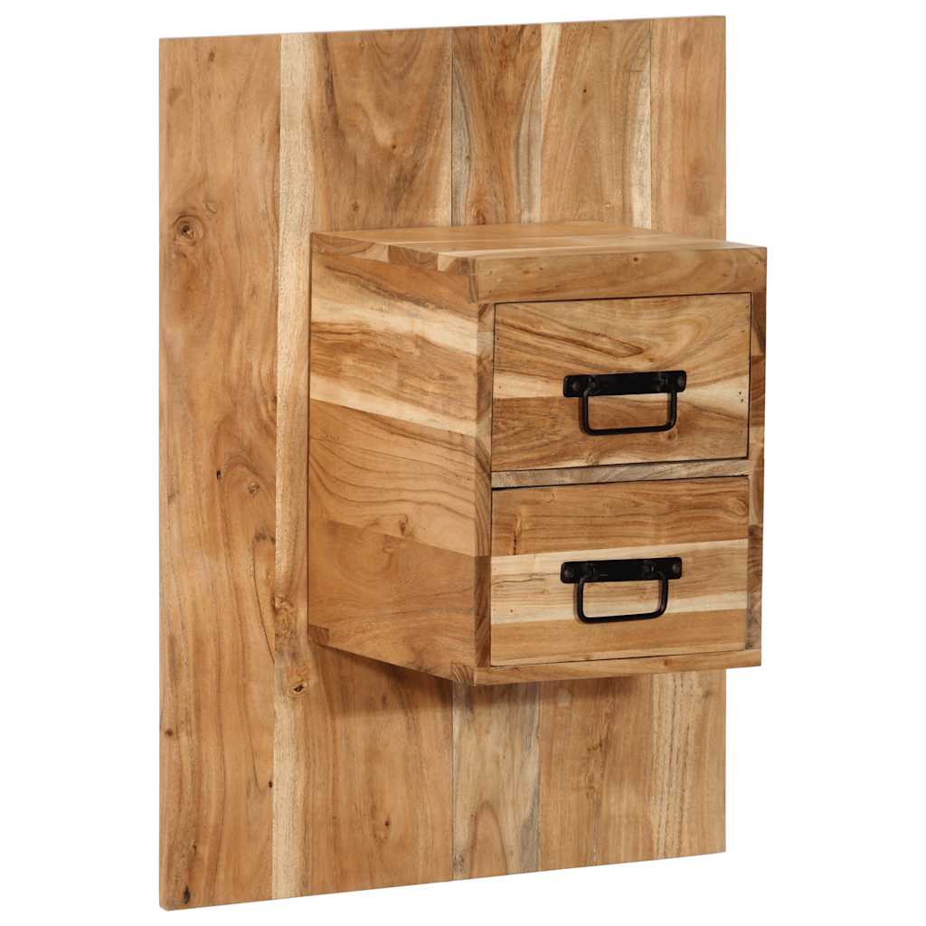 vidaXL Nachtkastje 50x27x50 cm massief acaciahout - Aashly