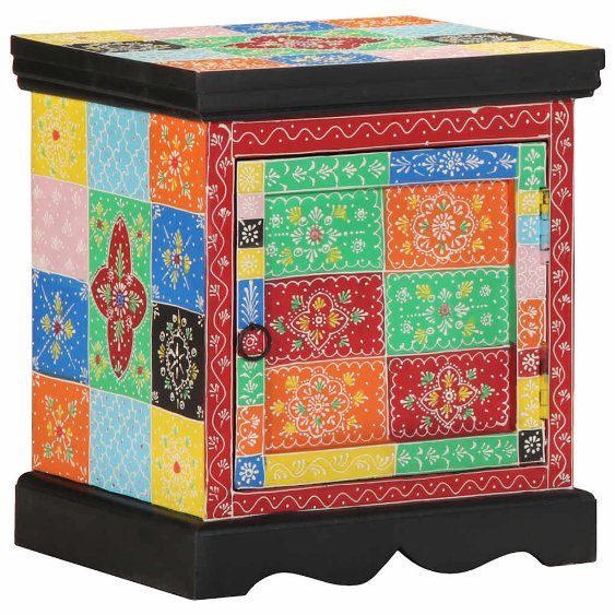 vidaXL Nachtkastje 2 st 40x35x45 cm massief mangohout mango - Aashly