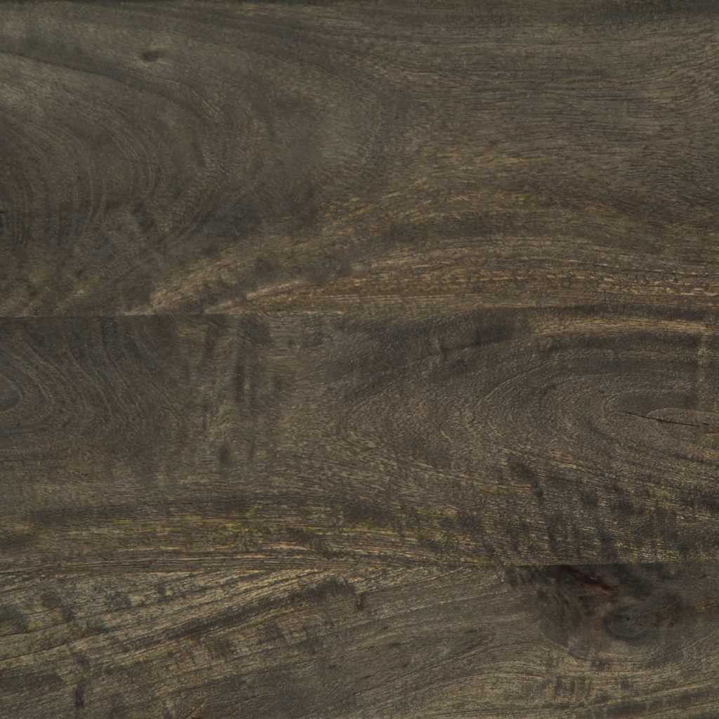 vidaXL Nachtkastje 40x33x46 cm massief mangohout zwart - Aashly