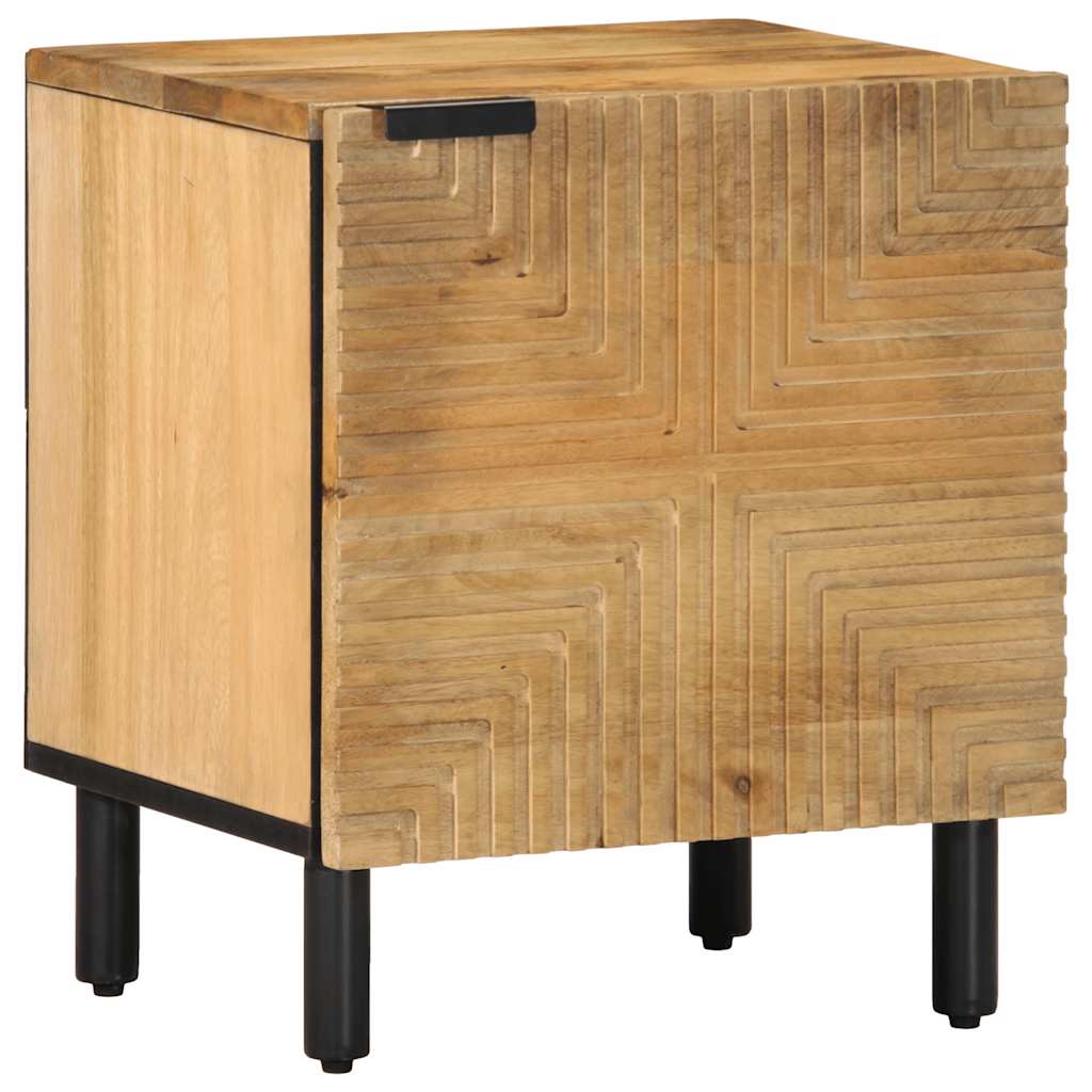 vidaXL Nachtkastjes 2 st 40x33x46 cm massief mangohout bruin - Aashly