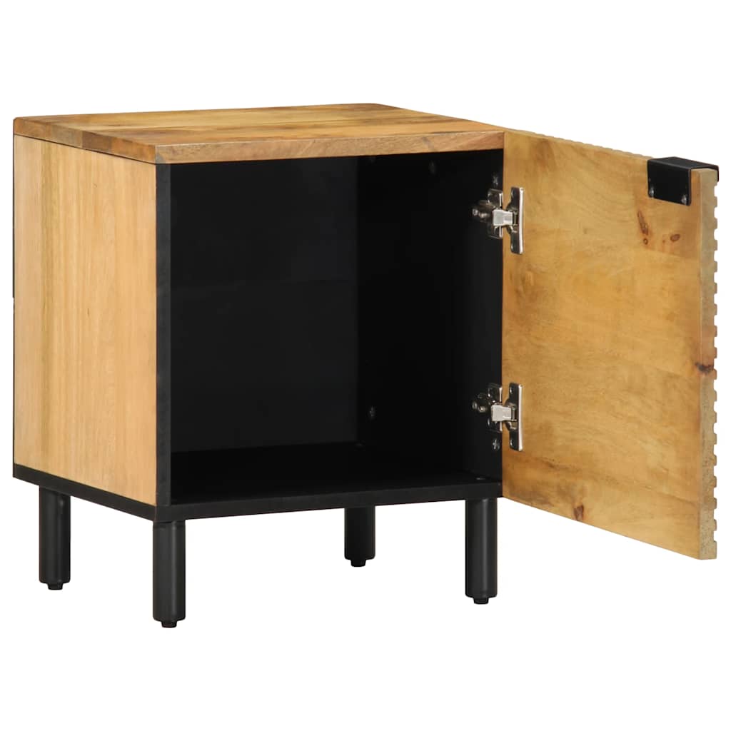 vidaXL Nachtkastjes 2 st 40x33x46 cm massief mangohout bruin - Aashly