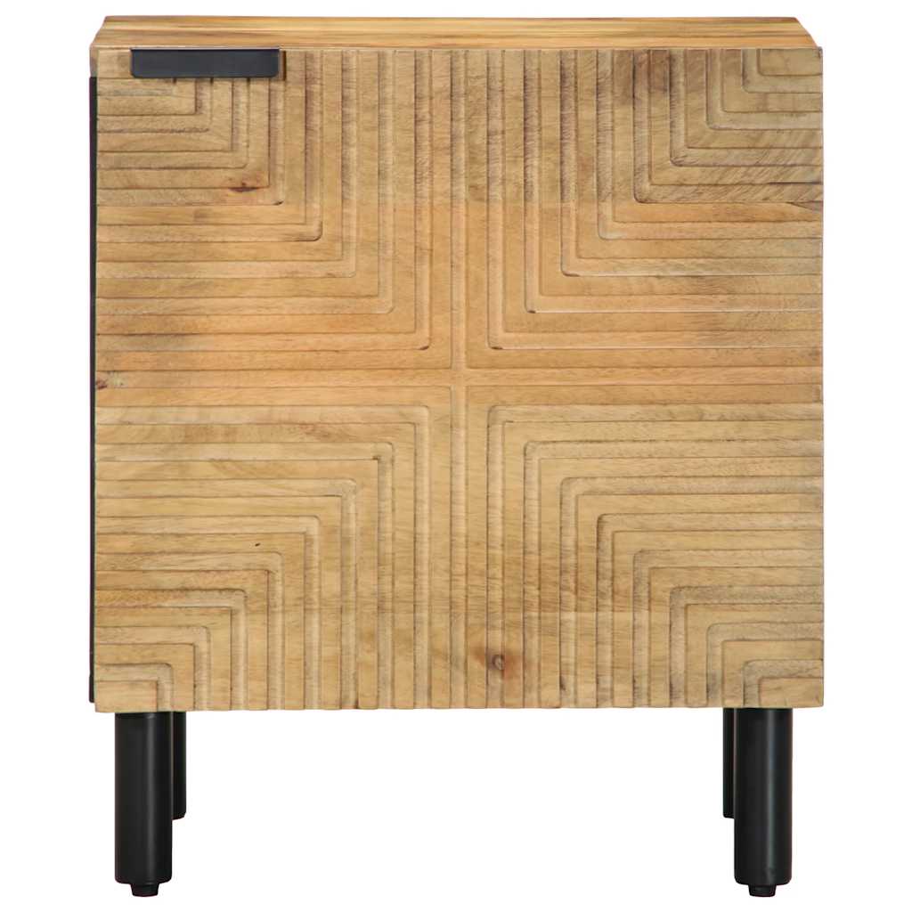 vidaXL Nachtkastjes 2 st 40x33x46 cm massief mangohout bruin - Aashly