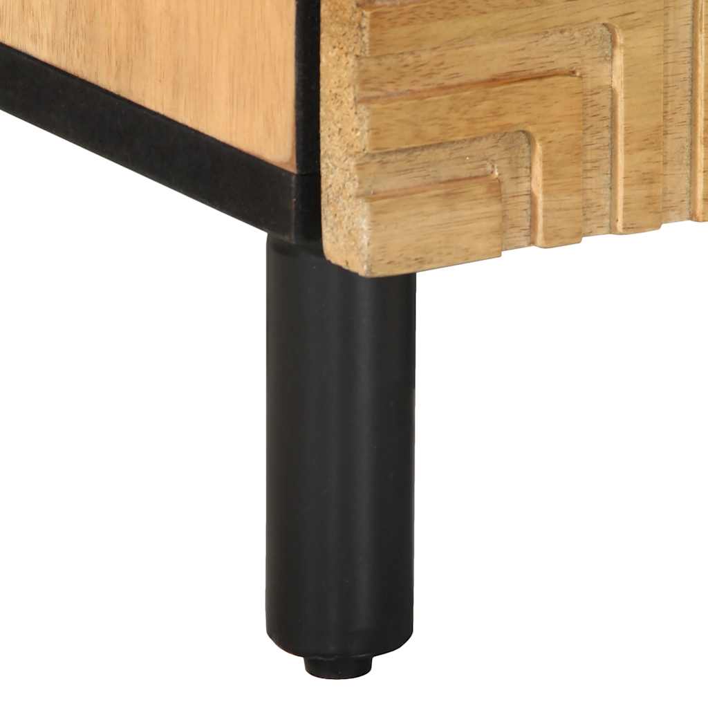 vidaXL Nachtkastjes 2 st 40x33x46 cm massief mangohout bruin - Aashly
