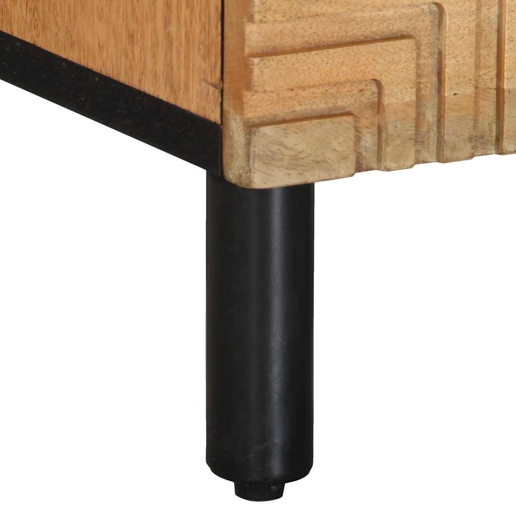 vidaXL Nachtkastje 40x33x46 cm massief mangohout bruin