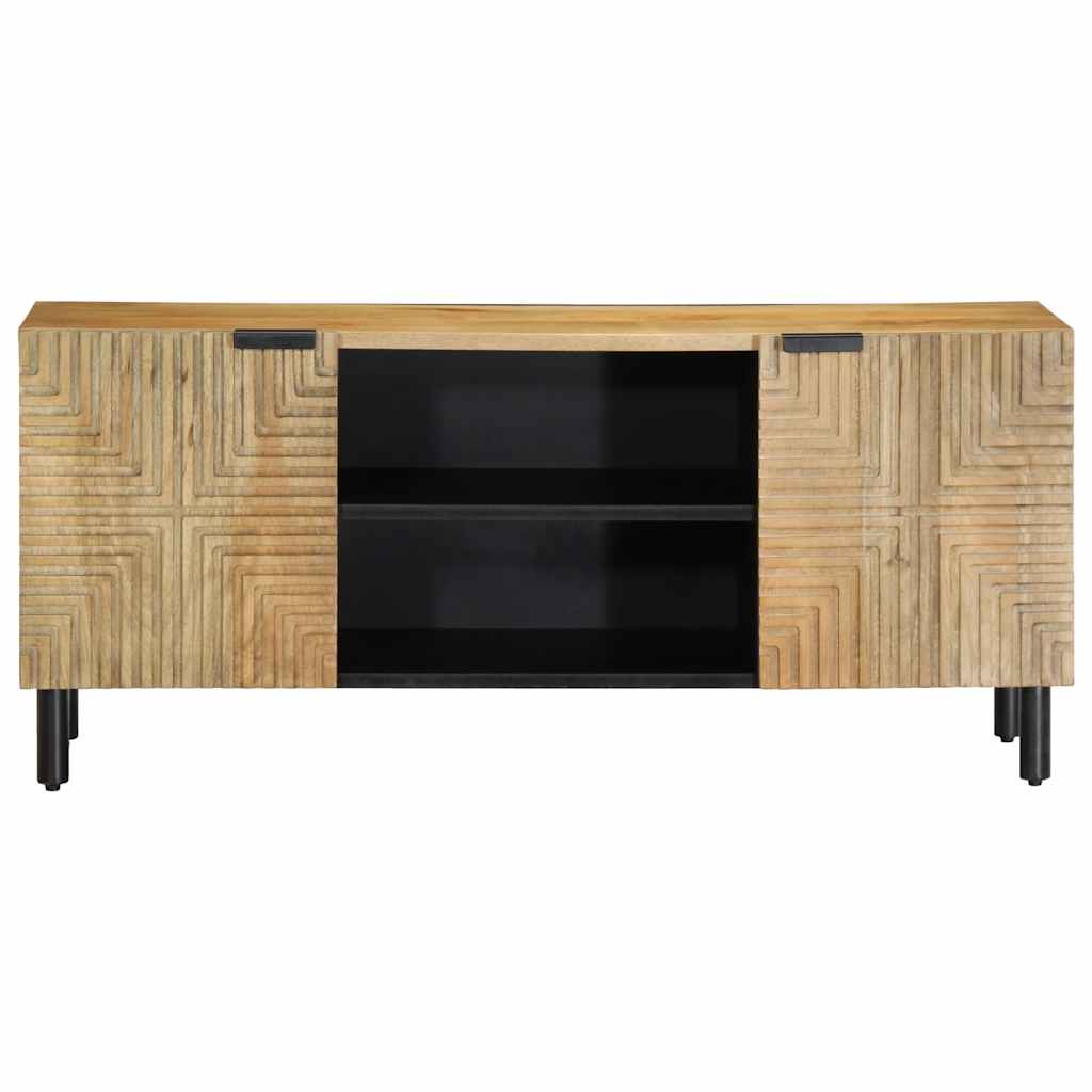 vidaXL Tv-meubel 105x33x46 cm massief mangohout bruin - Aashly