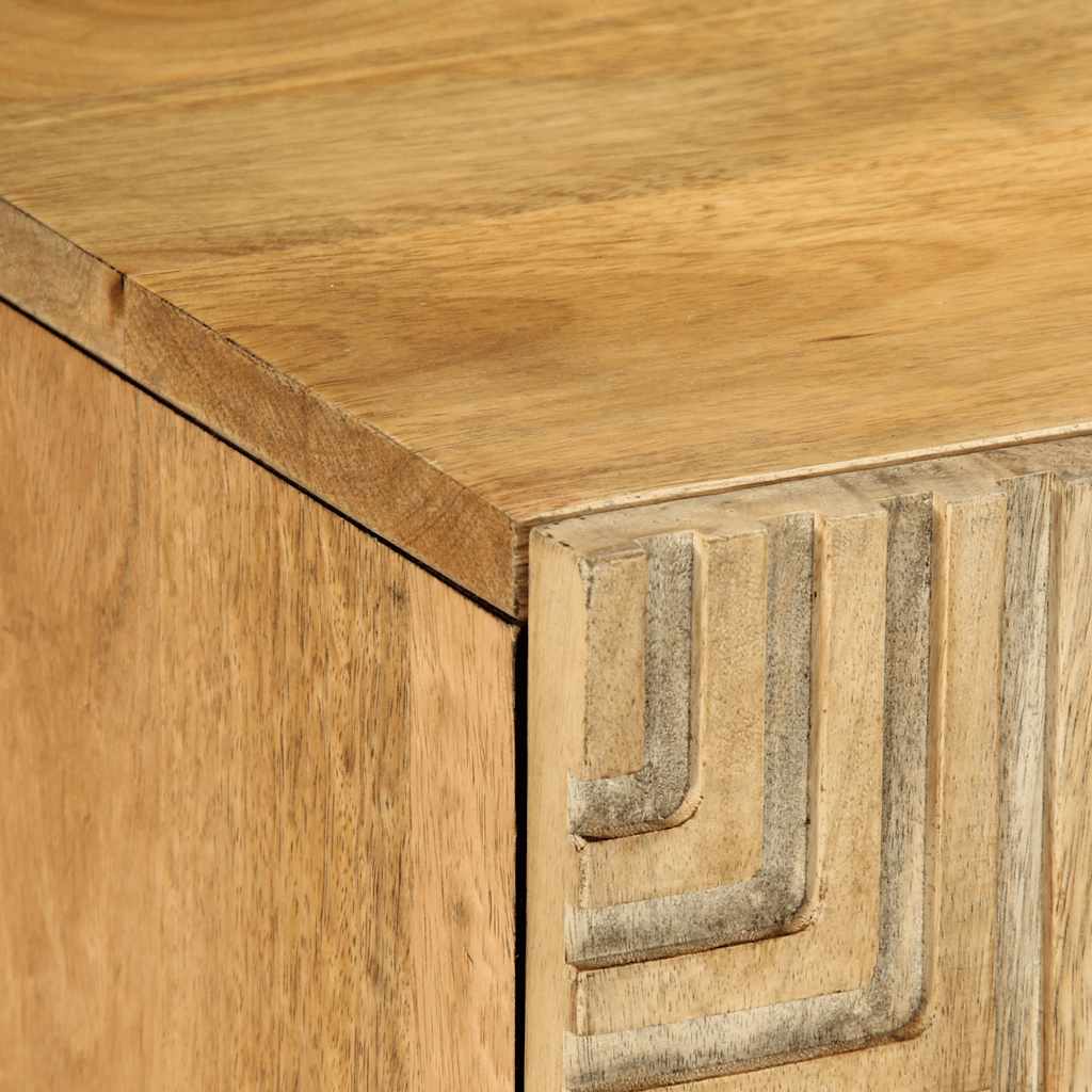 vidaXL Tv-meubel 105x33x46 cm massief mangohout bruin - Aashly