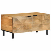 vidaXL Salontafel 80x50x40 cm massief mangohout bruin