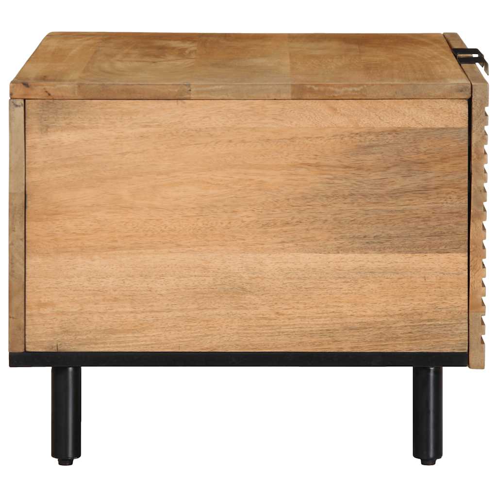 vidaXL Salontafel 80x50x40 cm massief mangohout bruin