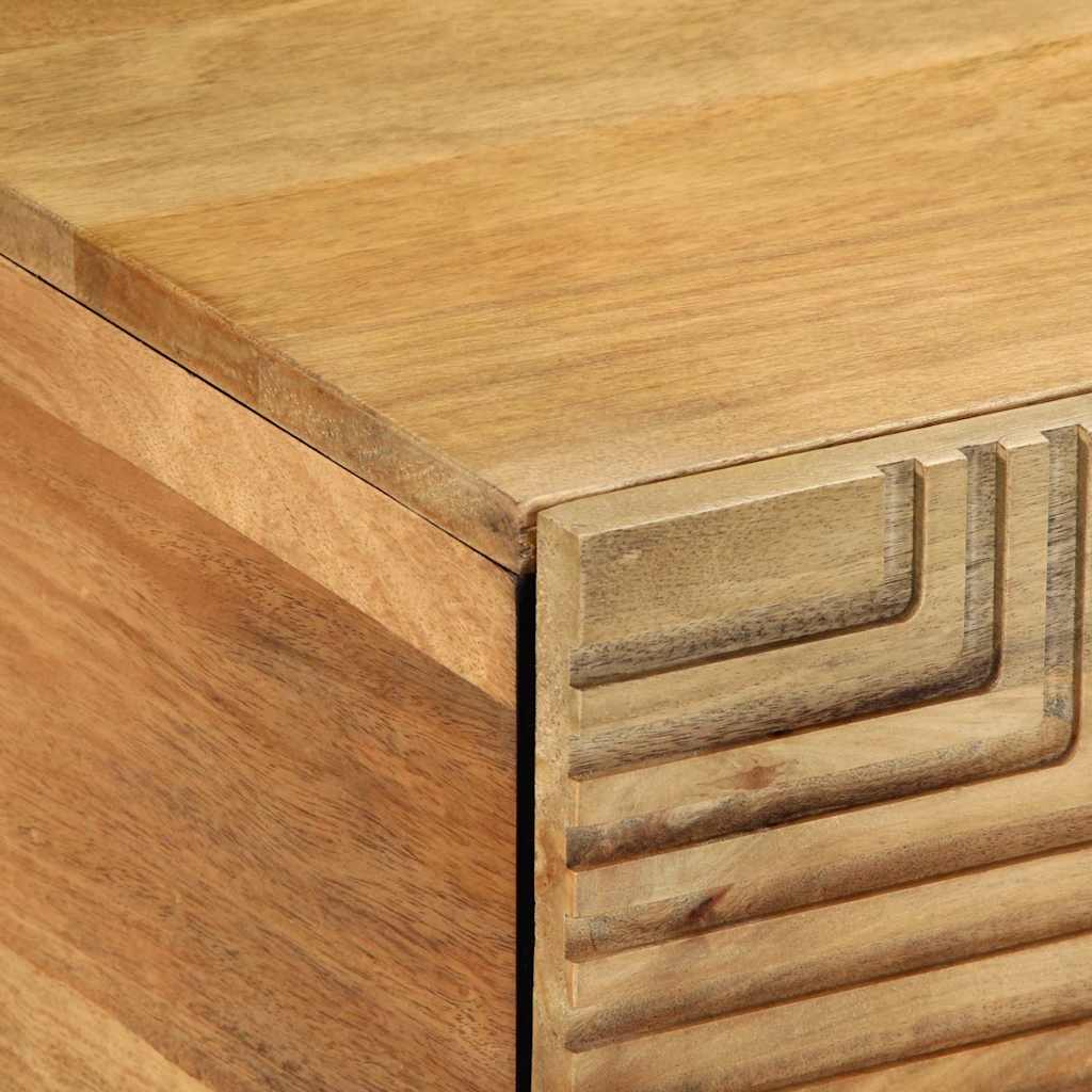 vidaXL Salontafel 80x50x40 cm massief mangohout bruin