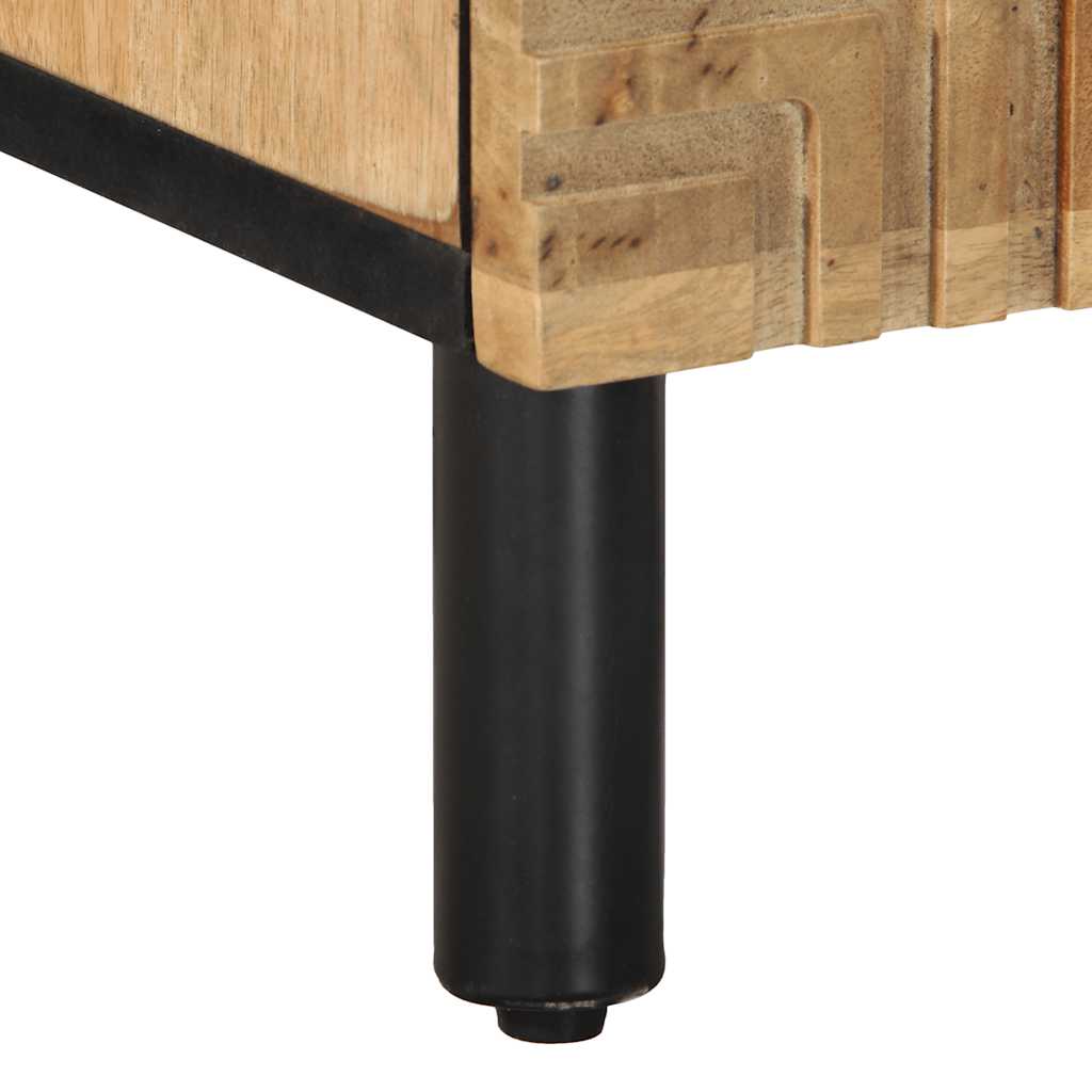 vidaXL Nachtkastje 40x33x46 cm massief mangohout bruin