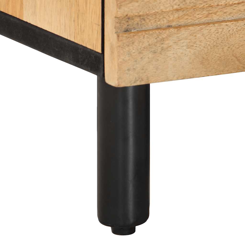 vidaXL Nachtkastje 50x33x60 cm massief mangohout bruin - Aashly