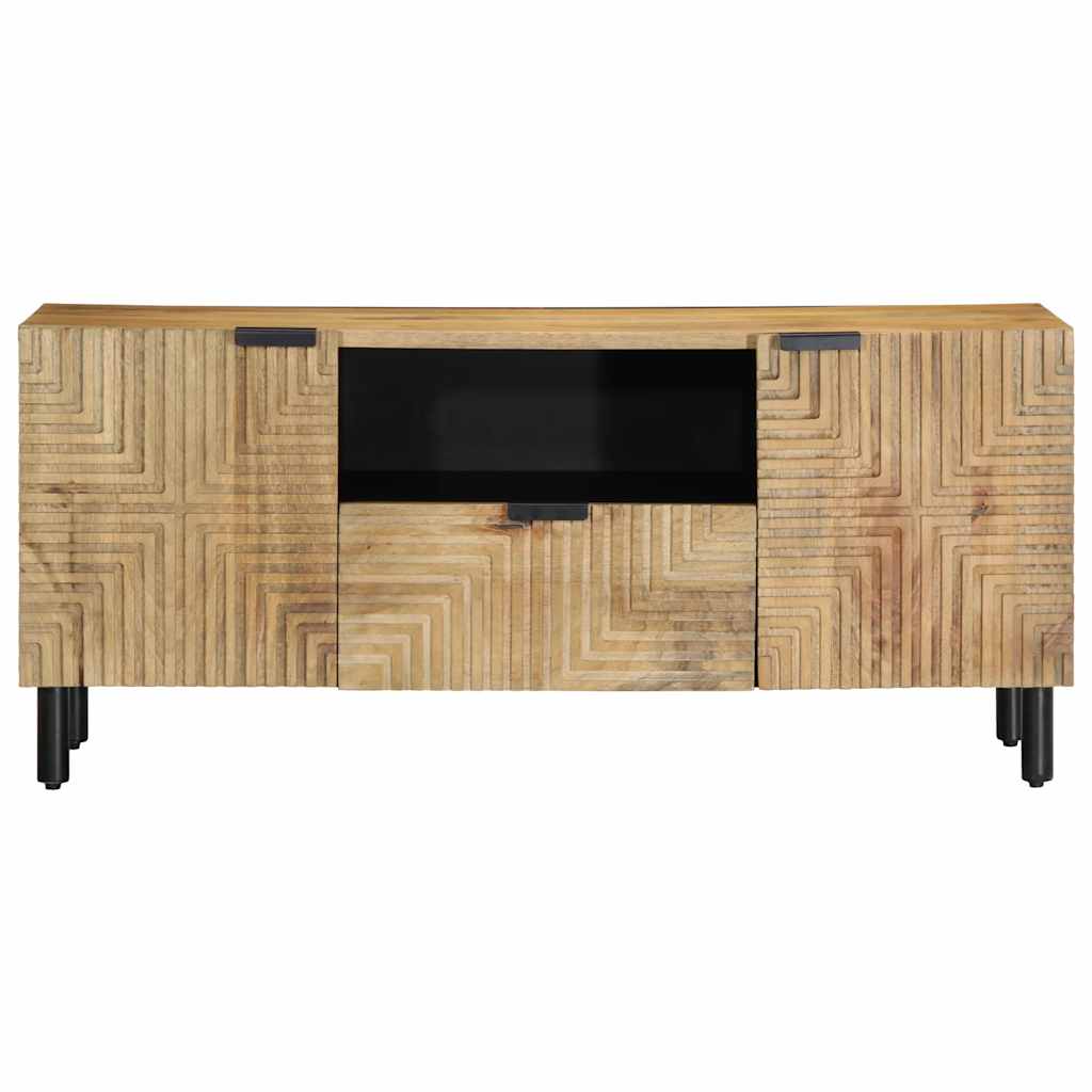 vidaXL Tv-meubel 105x33x46 cm massief mangohout bruin - Aashly