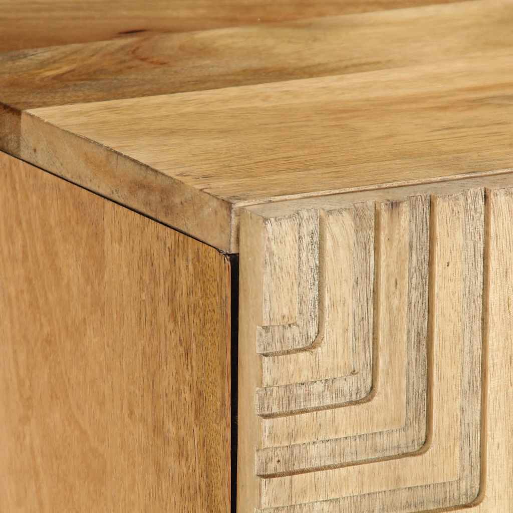 vidaXL Tv-meubel 105x33x46 cm massief mangohout bruin - Aashly