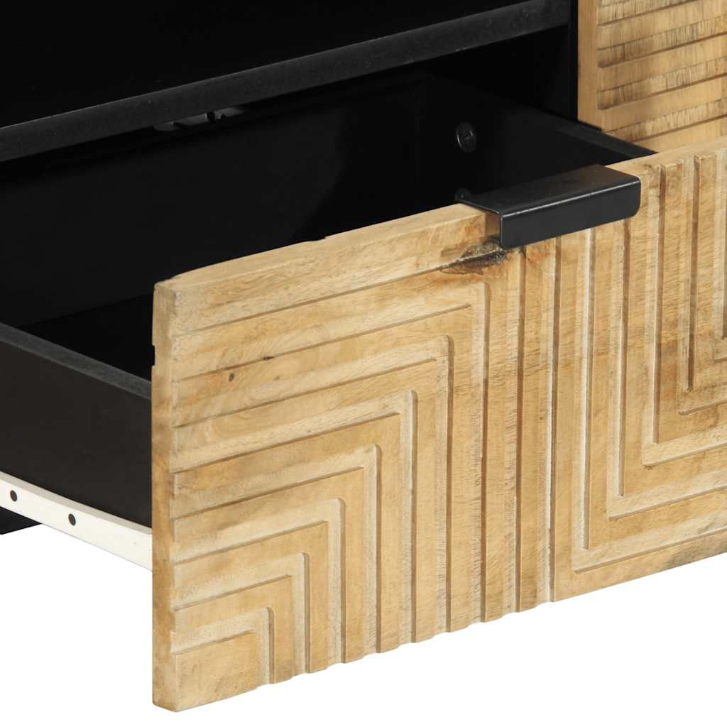 vidaXL Tv-meubel 105x33x46 cm massief mangohout bruin - Aashly